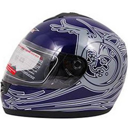 Autoline V190 Blue Κράνος Μηχανής Full Face 1450gr