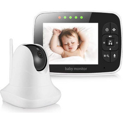SM935 Ασύρματη Ενδοεπικοινωνία Μωρού με Κάμερα & Οθόνη 3.5" και Αμφίδρομη Ομιλία