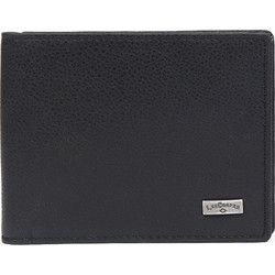 LEE COOPER Πορτοφόλι οριζόντιο σε μαύρο δέρμα PAT15DL - 23073-0-01