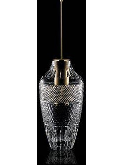Glass Design Opera Small Ιταλικό Πιγκάλ Μπάνιου Διάφανο Κρύσταλλο O18x33 cm Χρυσό