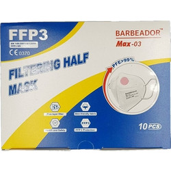 Barbeador MAX-03 FFP3 Filtering Half Mask Ροζ 10τμχ