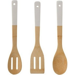 Bergner Κουτάλες Κουζίνας Σετ 3 Τεμαχίων Bamboo NATUR BG-1442 BGNT144203