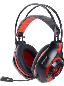 Esperanza Deathstrike EGH420 Gaming Headset Over Ear Black Red