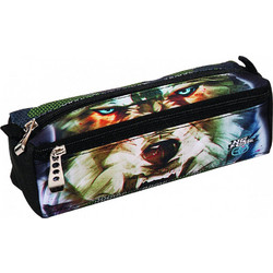 No Fear Army Wolf Κασετίνα Βαρελάκι με 2 Θήκες Πολύχρωμη 347-51140