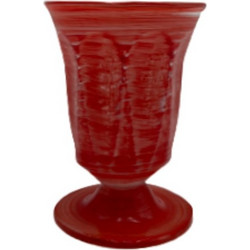 Καντήλι Οπαλίνα Ποτήρι Φυσητό Γυαλί 9x12cm Κόκκινο