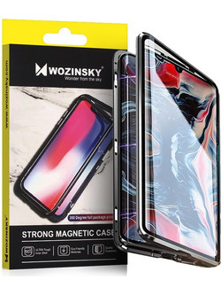 Wozinsky Full Magnetic Back Cover Black Transparent (Samsung Galaxy A72 4G)