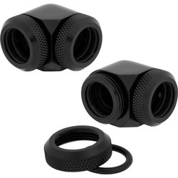 Corsair Hydro X Series XF Hardline OD Fitting 90 14mm Black 2-Pack CX-9052015-WW