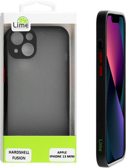 Lime Θήκη Iphone 13 MINI 5.4 Hardshell Fusion Camera Guard Black With Red Keys