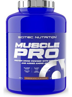 Scitec Nutrition Muscle Pro Chocolate Φυτική Πρωτεΐνη Ορού Γάλακτος Χωρίς Λακτόζη & Γλουτένη 2.5kg