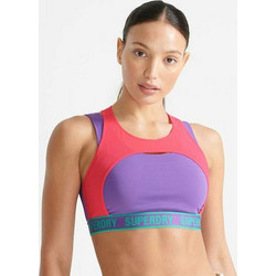 Superdry Train 2 Layer Mid Αθλητικό Μπουστάκι με Μέτρια Στήριξη Μωβ WS310956A-Q4D