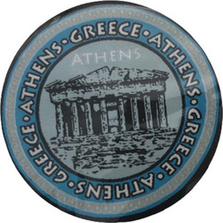 Σήμα ραφτό υφασμάτινο στρογγυλό σήμα PARTHENON