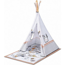 Kinderkraft Little Gardener Παιδική Σκηνή Ινδιάνικη με Στρώμα 000993