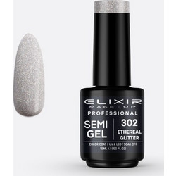 Elixir Semigel 302 Glitter Ημιμόνιμο Βερνίκι Νυχιών 15ml