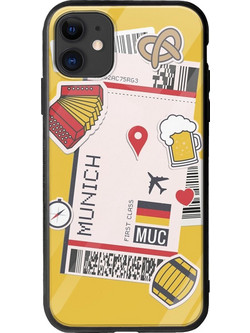 Θήκη Ticket To Munich iPhone 11 Groove TPU (Tempered Glass και TPU)
