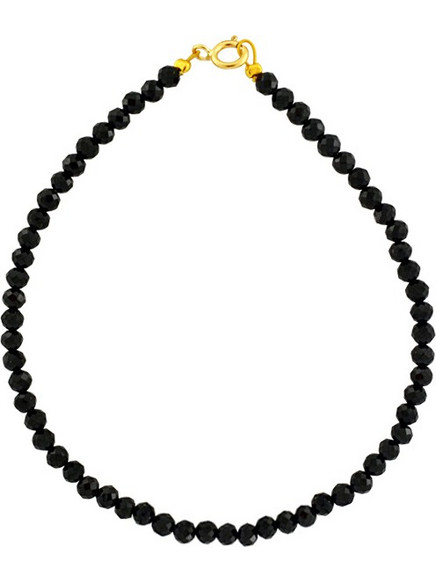 Βραχιόλι με Κ14 χρυσό κούμπωμα και spinel - L123733