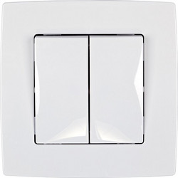 CITY CURTAIN SWITCH WHITE METTALIC - 190045