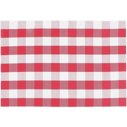 ΣΟΥΠΛΑ ΚΟΚΚΙΝΟ-ΛΕΥΚΟ ΚΑΡΟ 45Χ30cm 70%PVC 30%POLYESTER INART 3-60-064-0017