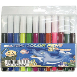 Justnote Water Color Pens Μαρκαδόροι Ζωγραφικής Σετ 12 Χρώματα