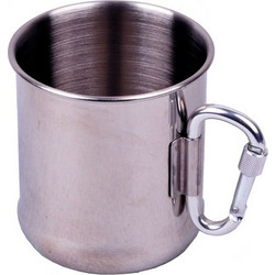 Compass Stainless Steel Mug Κούπα Ανοξείδωτη 300Ml (24353) Ασημί