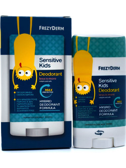 Frezyderm Sensitive Less Is More Παιδικό Αποσμητικό Stick Χωρίς Αλουμίνιο 40ml