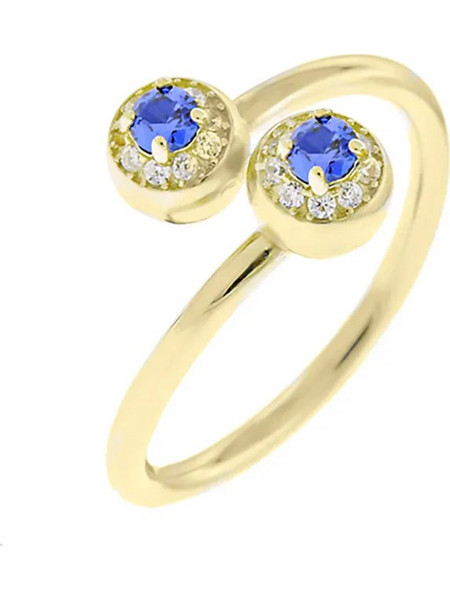 Million Diamonds Γυναικείο Δαχτυλίδι από Χρυσό 9K με Ζιργκόν RZ15931