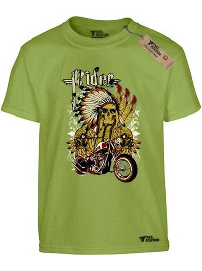 Takeposition Rider Παιδικό T-Shirt Κοντομάνικο Lime 806-9000