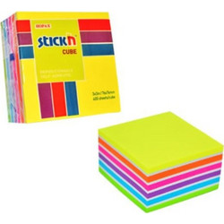 Stick'N 21539 400 φύλλα 7.6x7.6cm Πολύχρωμο