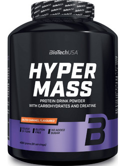 Biotech USA Hyper Mass Salted Caramel Πρωτεΐνη Ορού Γάλακτος Όγκου Χωρίς Γλουτένη 4kg