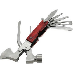 CATTARA MULTI HAMMER Multifunction knife Metal, with wooden handles and 12 tools