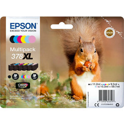 Epson 378XL B/C/M/Y/LC/LM Πακέτο 6 Μελανιών Εκτυπωτή Inkjet C13T379840