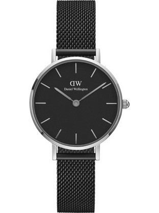Daniel Wellington Petite Ashfield Γυναικείο Ρολόι με Μαύρο Μεταλλικό Μπρασελέ DW00100246