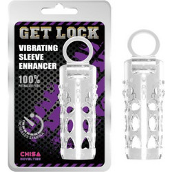 Chisa Novelties Sleeve Κάλυμμα Επιμήκυνσης Πέους με Δόνηση Clear