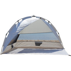 Camptown Triangle Shelter Αυτόματη Τέντα Παραλίας 4 Ατόμων Ασημί 145x270x115cm