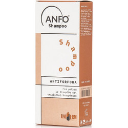 Uniderm Anfo Antiforfora Σαμπουάν κατά της Πιτυρίδας για Λιπαρά Μαλλιά 200ml