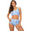 Marko Bikini Set Μπουστάκι Ψηλόμεσο Floral Γαλάζιο M-723