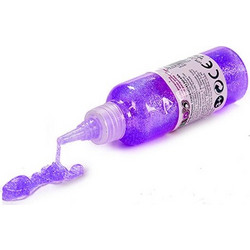 Σετ Glitter τζελ 6 τεμαχίων με χρυσόσκονη σε 6 παστέλ χρώματα, glitter tubes Μωβ