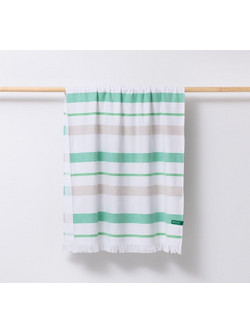 Benetton Adda Πετσέτα Παρεό Θαλάσσης Μπεζ 80x165cm