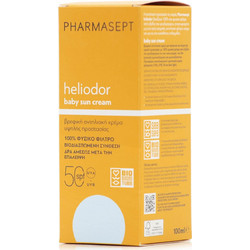 Pharmasept Heliodor Baby Παιδική Αντηλιακή Κρέμα Προσώπου SPF50 100ml