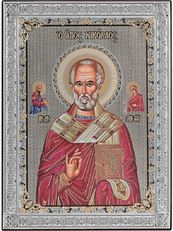 Εικόνα από ασήμι 925 'Αγιος Νικόλαος 20*27 MA-E8005-1 (MA-E8005-1 )