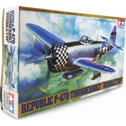 Tamiya P-47D Thunderbolt Bubbletop Συναρμολογούμενο Πλαστικό Μοντέλο Αεροπλάνου 1:48