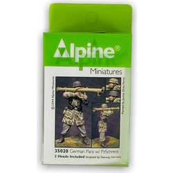 Alpine German Paratrooper with PzSchreck Φιγούρα Μοντελισμού Ρητίνης 1:35