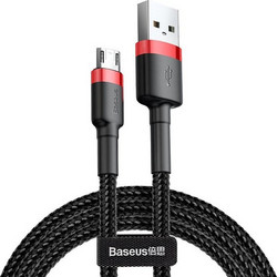 Καλώδιο Baseus Cafule USB to micro USB Black/Red 2m (CAMKLF-C91)