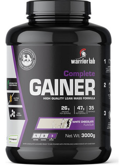 Warriorlab Complete Gainer White Chocolate Πρωτεΐνη Ορού Γάλακτος Όγκου Χωρίς Γλουτένη 3kg
