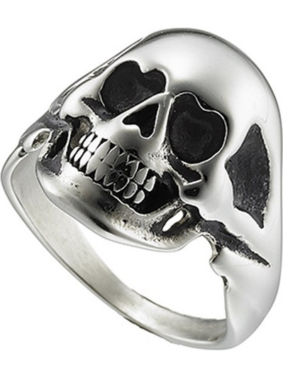 Ατσάλινο ανδρικό δαχτυλίδι σε ασημί χρώμα D-ART03927L