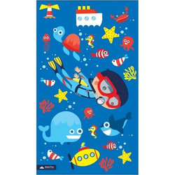 AlpinPro Diving Πετσέτα Θαλάσσης Microfiber Μπλε 70x120cm CMS-L-3