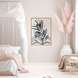 ΑΦΙΣΑ WALL-DESIGN PINK MOON 49505 (PVC/PLEXIGLASS ΧΡΩΜΑ ΦΥΣΙΚΟΥ ΞΥΛΟΥ) 30x40cm