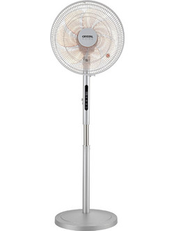Crystal Home Air Metal Control Touch Ανεμιστήρας Δαπέδου Ορθοστάτης 40cm 60W με Tηλεχειριστήριο