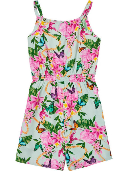GUESS ΠΑΙΔΙΚΟ ΦΛΟΡΑΛ JUMPSUIT ΚΟΡΙΤΣΙ J2GK10WELY0-P848 (P848/GREEN FLORAL)