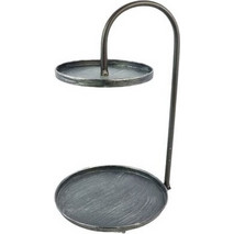 ΕΤΑΖΕΡΑ ΜΕΤΑΛΛΙΚΗ 2 ΕΠΙΠΕΔΑ ΜΟΝΤΕΡΝΑ 24.5X38.5CM (ΜΑΥΡΟ)