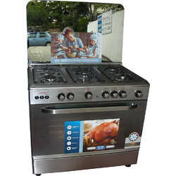 Din-Gas 9605SF Royal Κουζίνα Αερίου 115lt με Εστίες Αερίου 90cm Inox